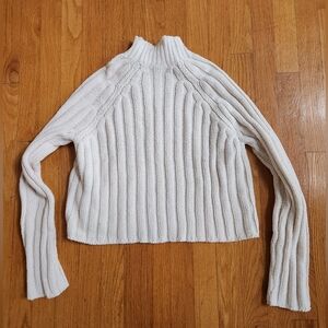 American Eagle mock neck cropped sweater size xs NWOT